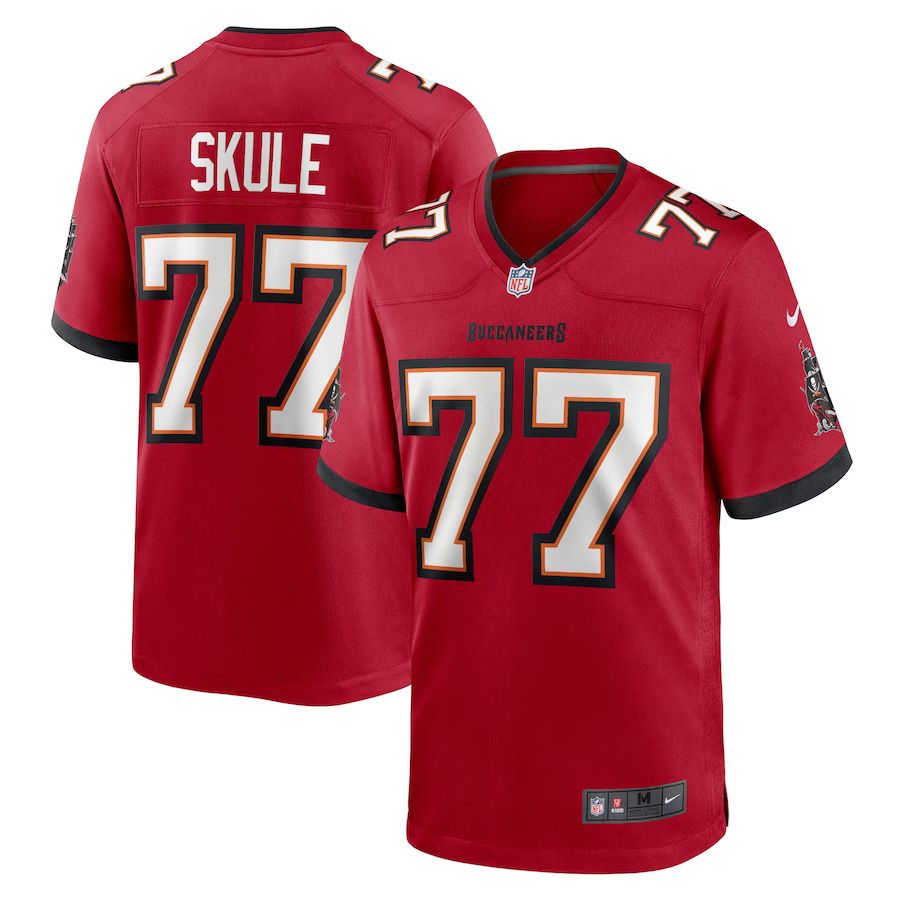 Men Tampa Bay Buccaneers #77 Justin Skule Nike Red Home Game Player NFL Jersey->tampa bay buccaneers->NFL Jersey